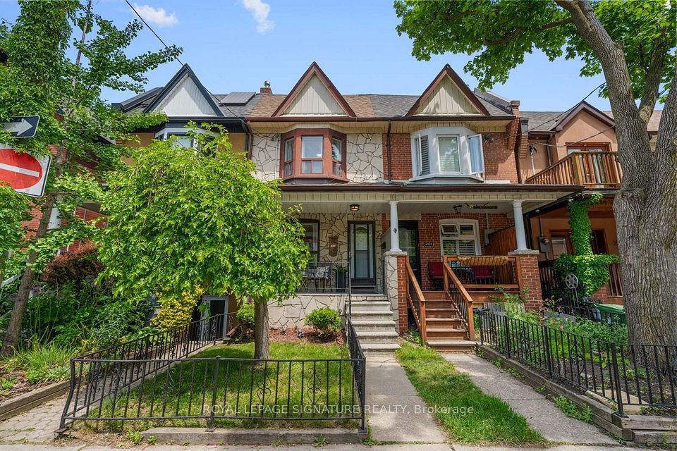 261A St Helen's Avenue — 3-bedroom townhouse for sale in Dufferin Grove, Toronto